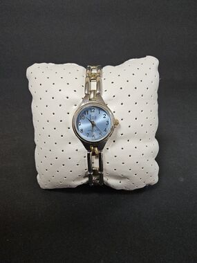 Essie Blue Dial Two-Tone Link Bracelet Watch